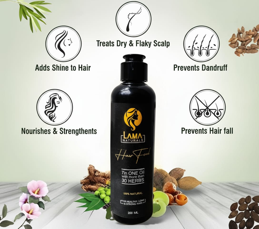 Original Lama Naturals Hair Food Oil of Pakistan