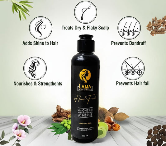 Original Lama Naturals Hair Food Oil of Pakistan